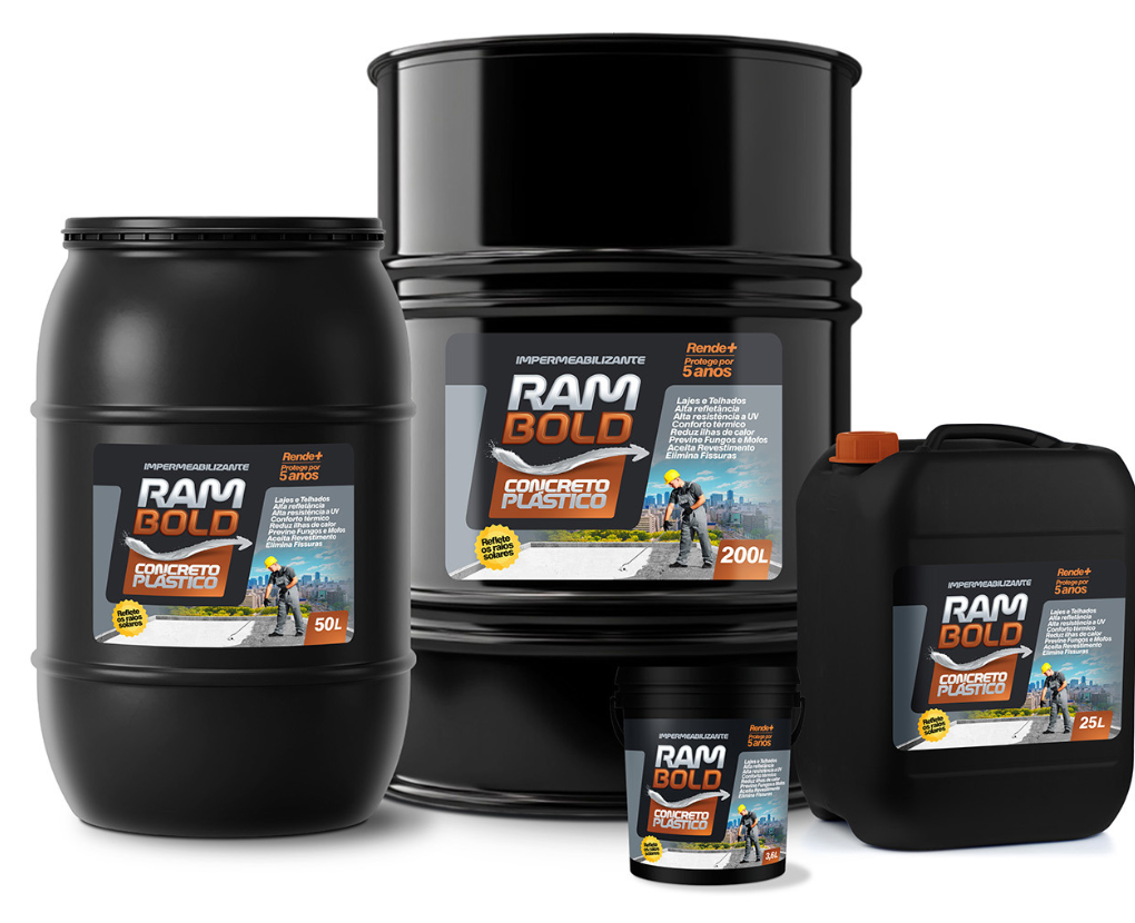 Linha de produtos Concreto Plástico Líquido Rambold